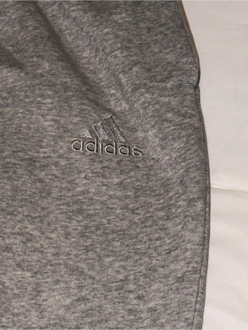 adidas Gray Sweatpant Joggers with Black Logo